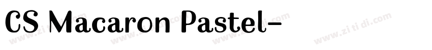 CS Macaron Pastel字体转换